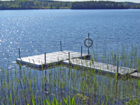 Pontoon for swimming and leasure