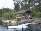 Badbrygga i Västerviks skärgård