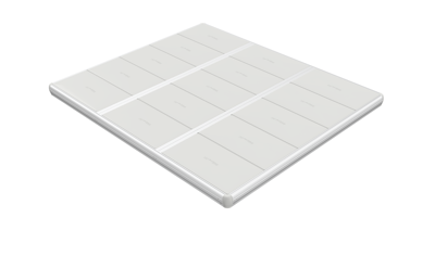 EasyFloat flytbrygga med måtten 3,6 × 3,0 meter, idealisk för bad, rodd och kajak/paddling