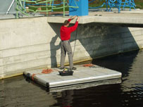 Working pontoon/raft