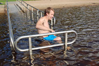 Bathing ramp för disabled