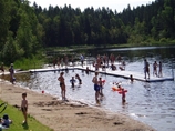 Badbrygga i Kypebadet, Borås Kommun