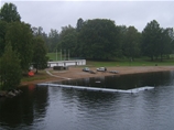 Badbryggor och EasyTrail badramp vid Evedalsbadet, Växjö Kommun
