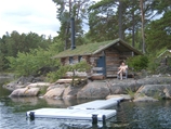 Badbrygga i Västerviks skärgård